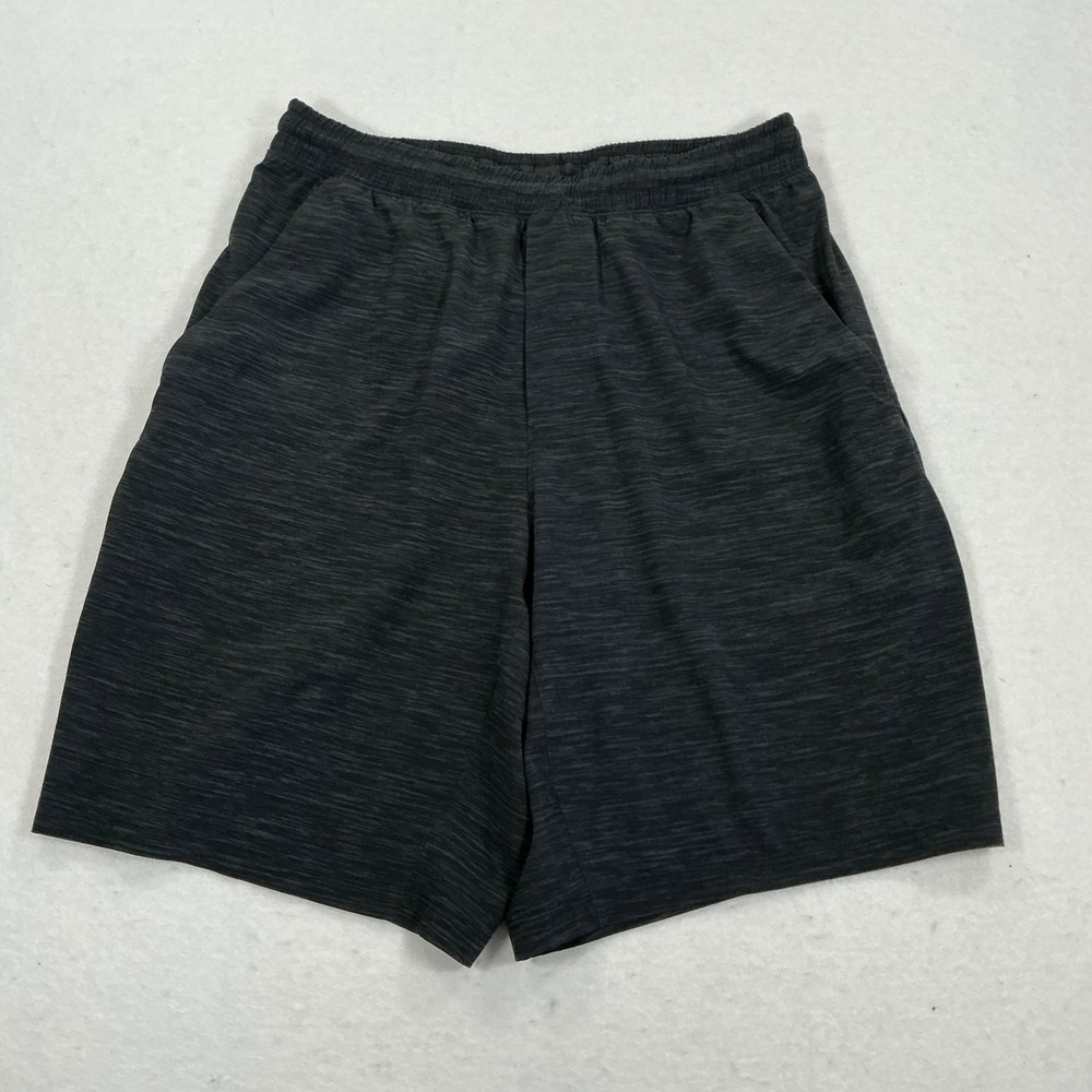Lululemon Pace Breaker Shorts Mens Medium Black Heathered Space Dye 7" Inseam